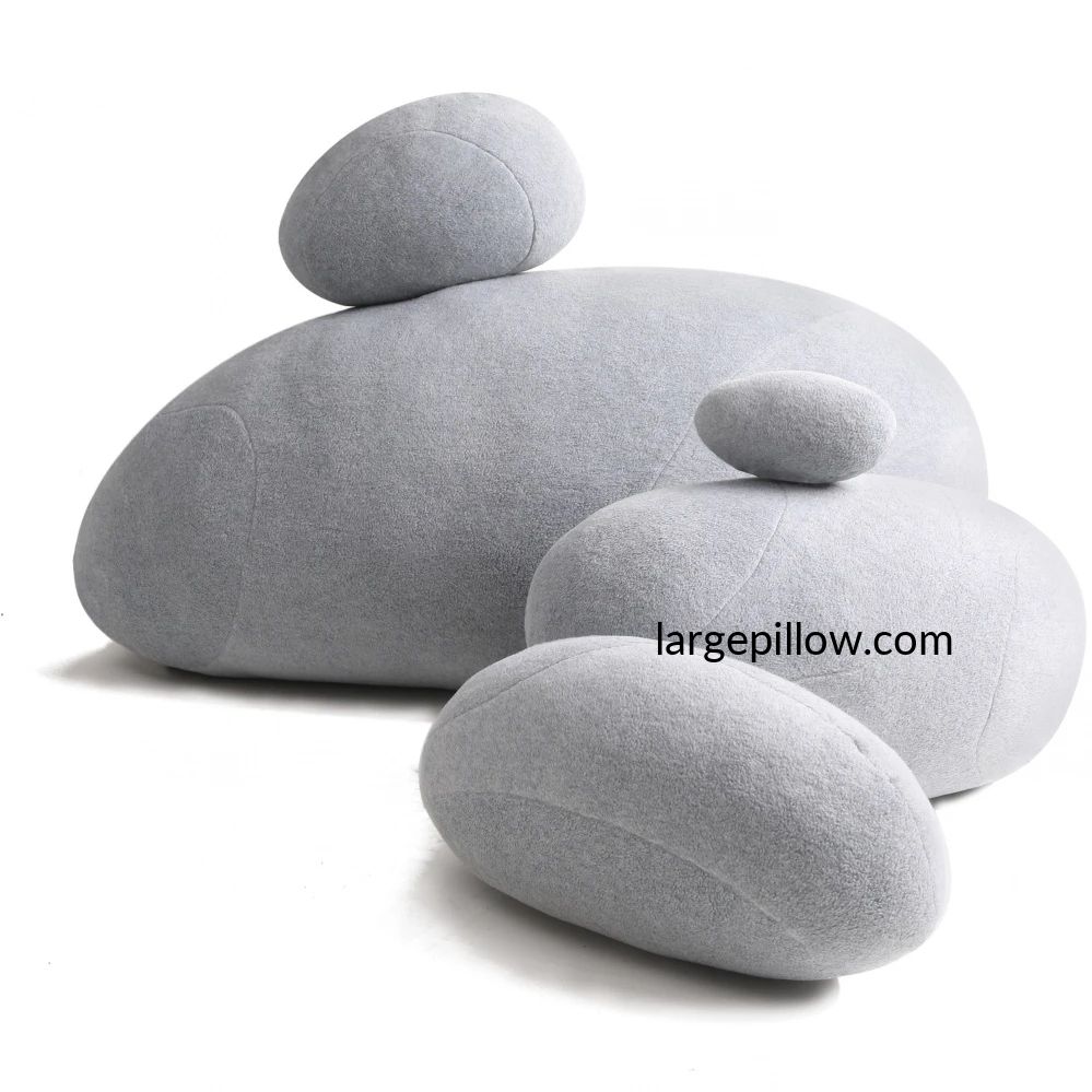  Sheicon Three-Dimensional Curve Realistic Stones Floor Pillows  Creative Home Decoration Stuffed Throw Pillows Big Rock Pillows Pebble  Pillows Color A3 : Home & Kitchen