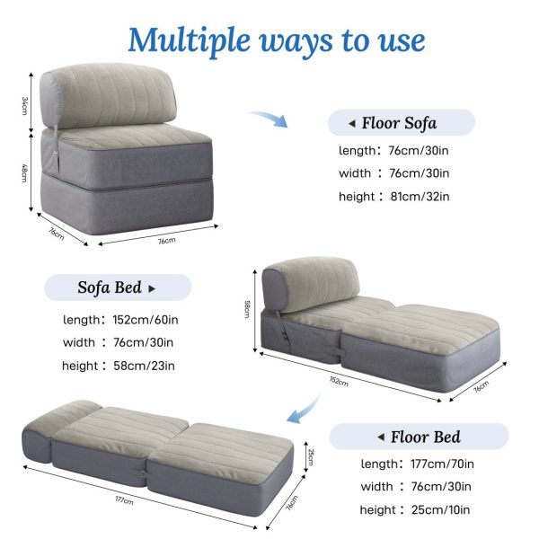 adjustable floor sofa bed 2196