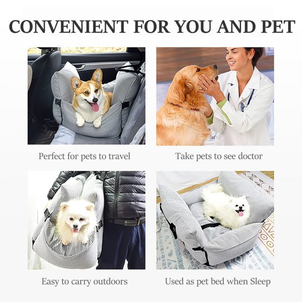 Car Seat Booster Seat for Dogs, Pet Travel Bed - Εικόνα 2