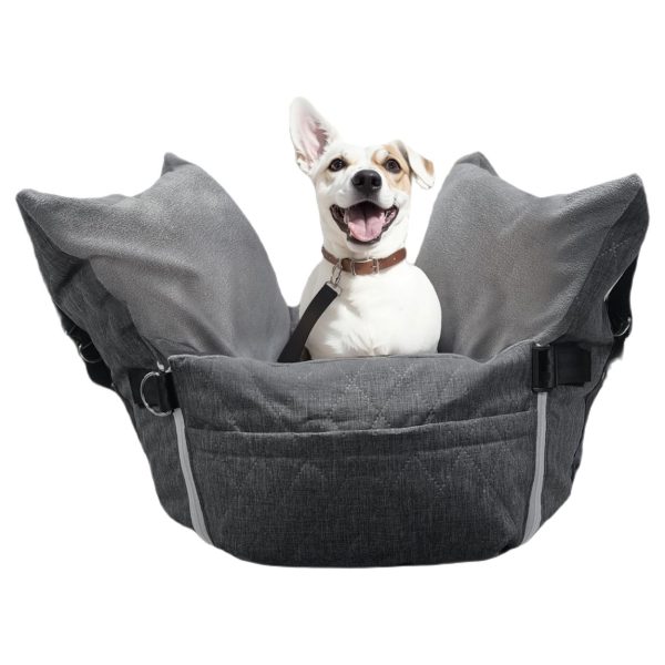 asiento de coche para perros con almacenamiento 2008