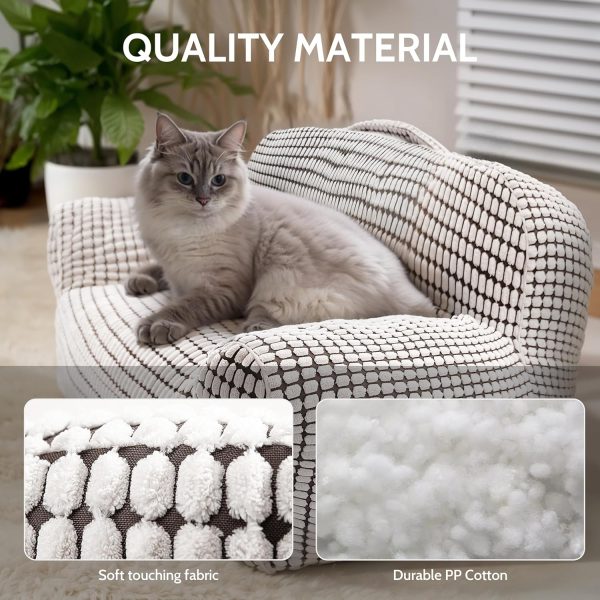 Modern Fluffy Cat & Small Dog Bed with Washable Cover - Εικόνα 5