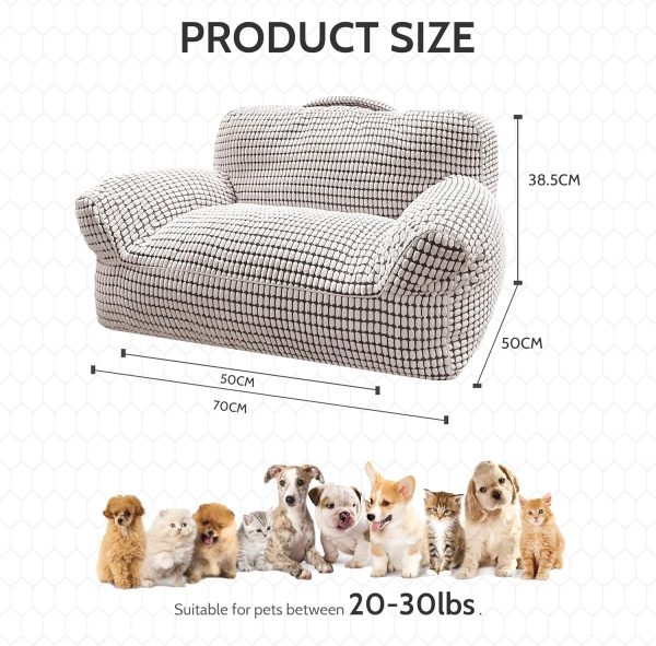 Modern Fluffy Cat & Small Dog Bed with Washable Cover - Εικόνα 7