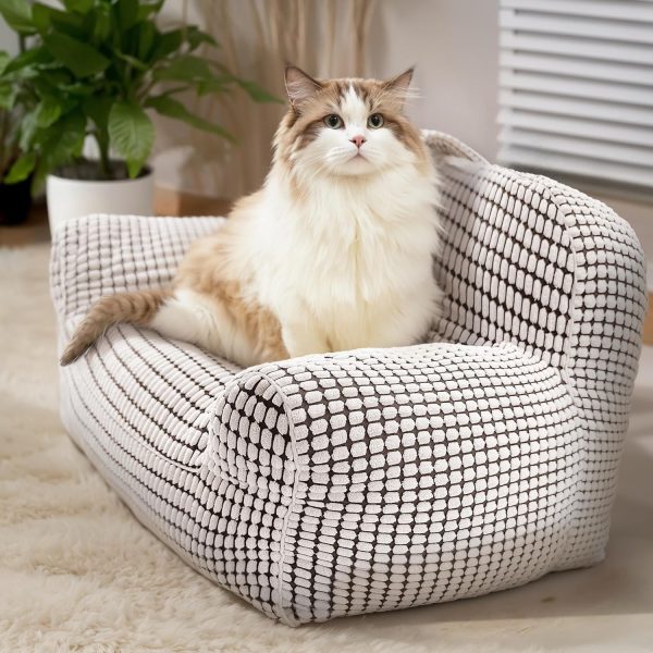 Modern Fluffy Cat & Small Dog Bed with Washable Cover - Εικόνα 13