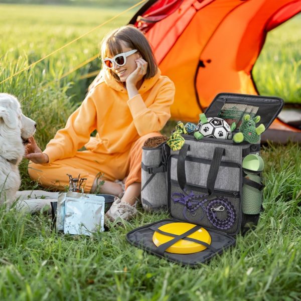 Dog Travel Bag Backpack with Dog Food Storage Container - Εικόνα 2