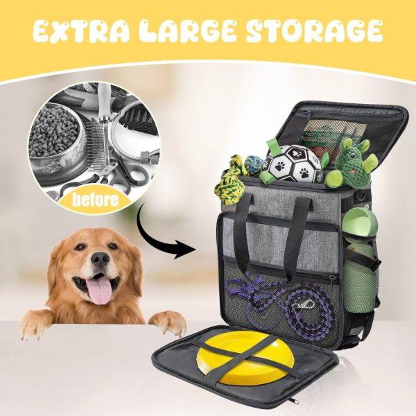 Dog Travel Bag Backpack with Dog Food Storage Container - Изображение 10