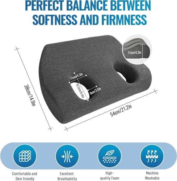 Ear Piercing Pillow For Side Sleepers Memory Foam With Holes - Εικόνα 3