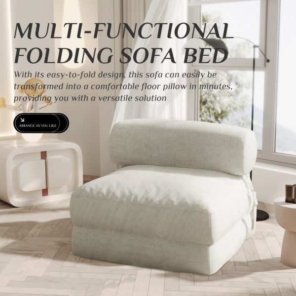 Folding Floor Sofa Bed with Filling, Sleeper Guest Couch - Изображение 9