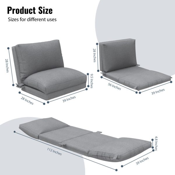 Klappsofa Bett Sitzsack 2240