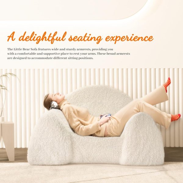 Plush Bean Bag Armchair for Adults, Teens, and Kids Sofa - Εικόνα 3