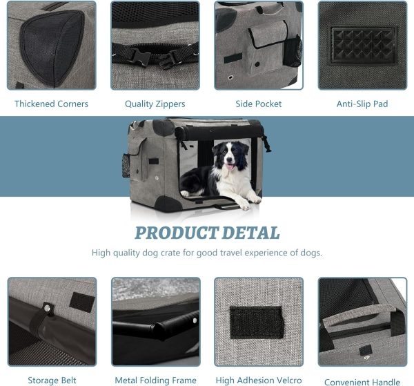 Versatile and Durable Travel Dog Crate for Medium Dogs - Εικόνα 3