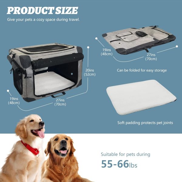 Versatile and Durable Travel Dog Crate for Medium Dogs - Εικόνα 5