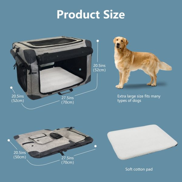 Versatile and Durable Travel Dog Crate for Medium Dogs - Εικόνα 9