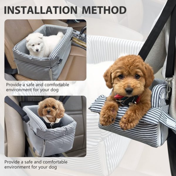 Portable Small Pet Car Seat, Front Seat Safety for Dogs & Cats - Изображение 7