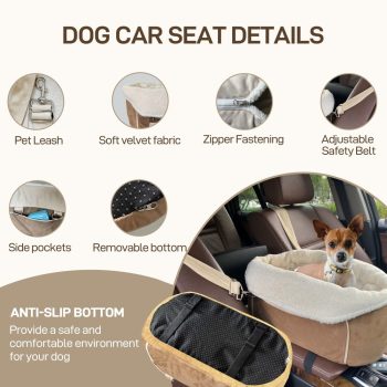 small dog car seat with safety belt 2219