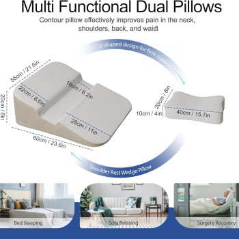 almohada de cuña para aliviar el dolor de hombro 2156