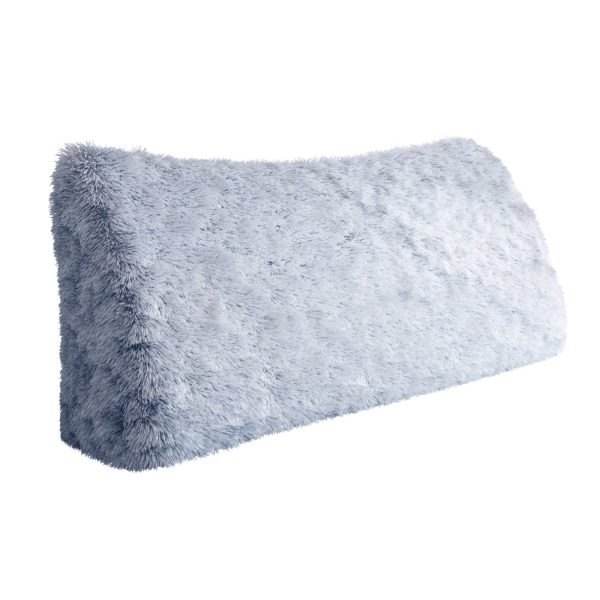 Headboard Wedge Pillow Blue Plush Large Reading Pillow - Εικόνα 12