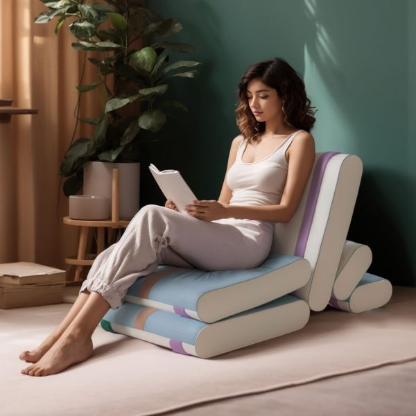 creative seat cushion folding floor bed 2828