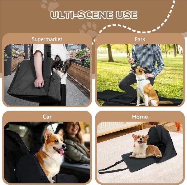 3 in 1 Dog Car Seat & Carrier for Small Dogs & Cats - Imagem 2