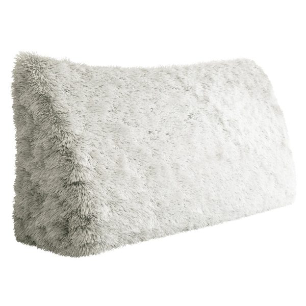 headboard white plush pillow 2742