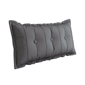 Almohada grande plana para el cuerpo gris 2903