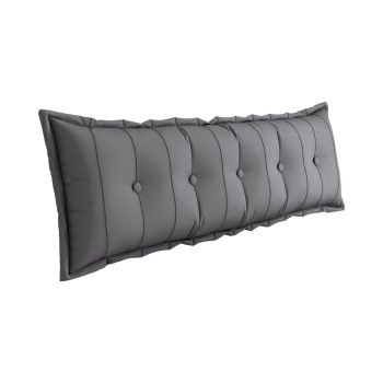 Almohada grande plana para el cuerpo gris 2904