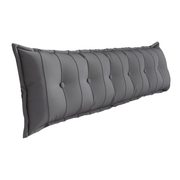 Large Headboard Reading Pillow Bolster Body Pillow Gray - Imagen 17