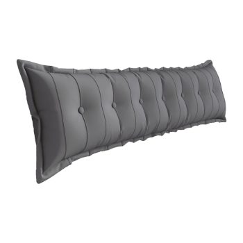 Almohada grande plana para el cuerpo gris 2906