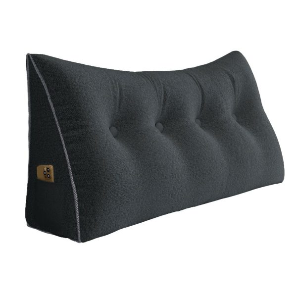 large wedge reading pillow gray 2620