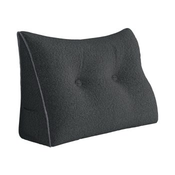 large wedge reading pillow gray 2631