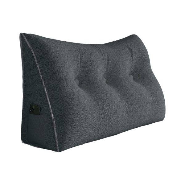 large wedge reading pillow gray 2632