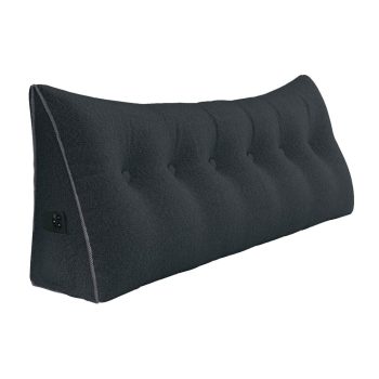 large wedge reading pillow gray 2634