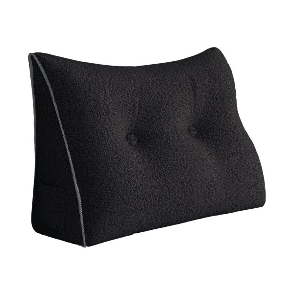 Large Wedge Reading Pillow for Bed Daybed Bolster Backrest Black - Afbeelding 12