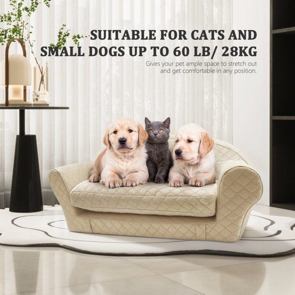 Luxurious and Comfortable Expandable Pet Couch Bed - Εικόνα 2