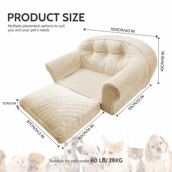 luxurious pet couch bed 2445