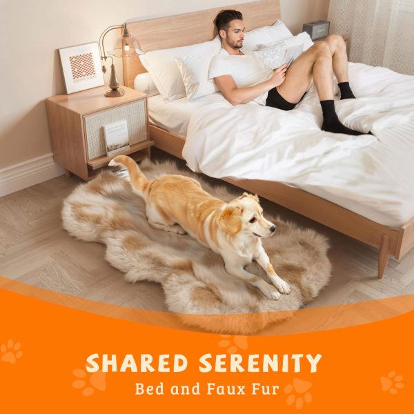 Luxury Memory Foam Dog Bed with Washable Faux Fur Cover - Εικόνα 4