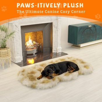 luxury faux fur dog mat 2463