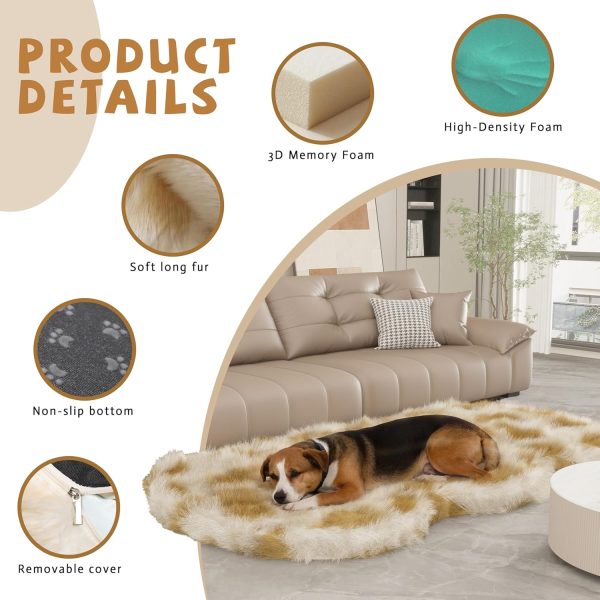 luxury faux fur dog mat 2466