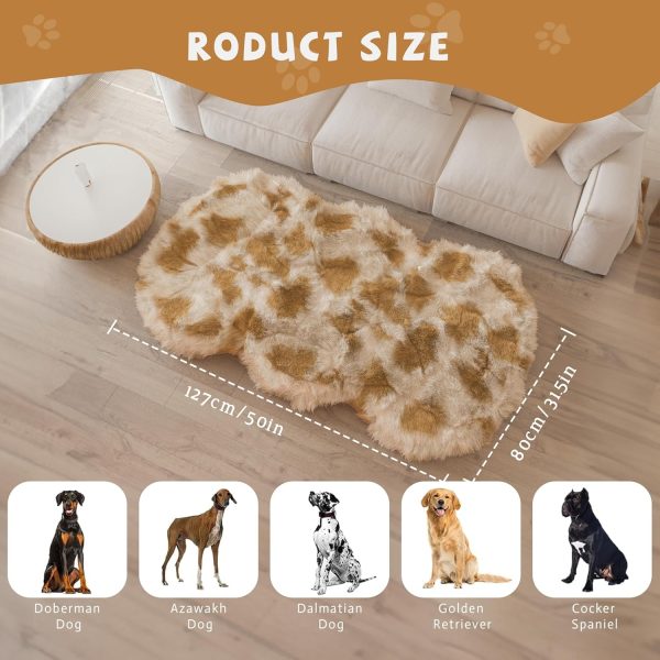 tapis de luxe en fausse fourrure pour chien 2467