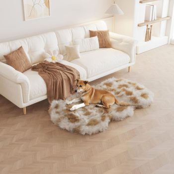 luxury faux fur dog mat 2469