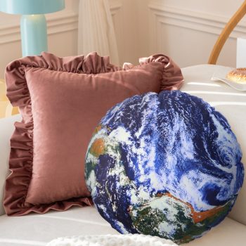 planet throw pillow decor cushion earth 2500