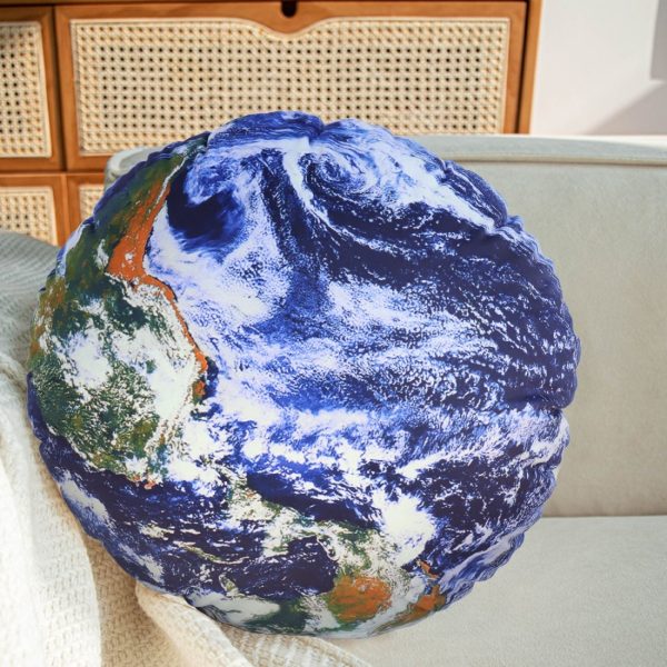 planet throw pillow decor cushion earth 2502