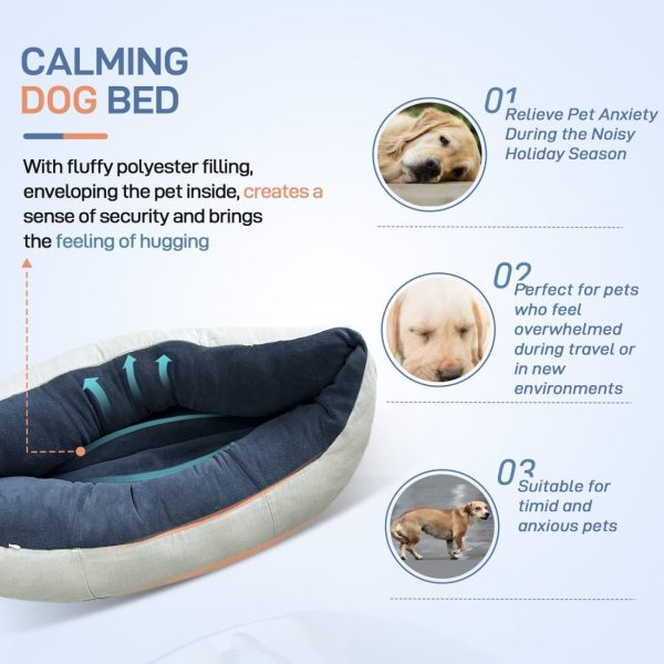 pod shape anti anxiety dogs bed 2709