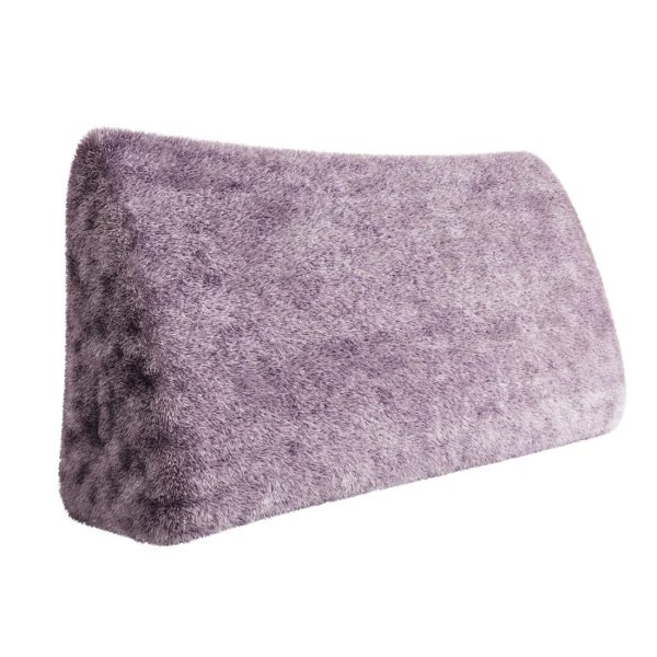 grand coussin de lecture en peluche violet 2564