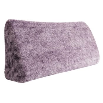 grand coussin de lecture en peluche violet 2573