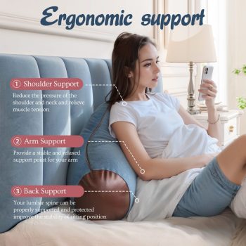 reading pillow with arms back lumbar support 2600