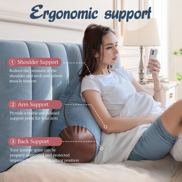 reading pillow with arms back lumbar support 2600