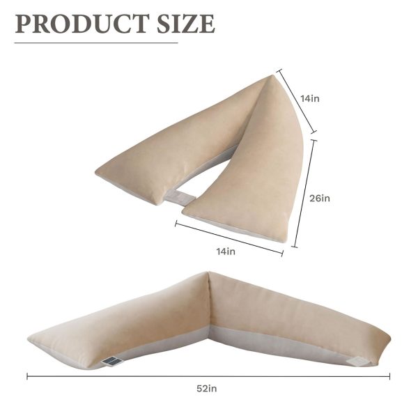 V Shaped Side Sleeper Pillow for Shoulder and Leg Relief - Изображение 7