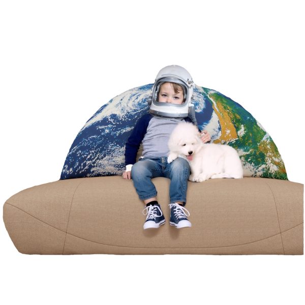 space themed headboard cushion earth 2794