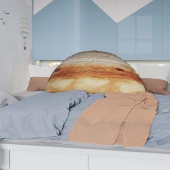 coussin de tête de lit à thème spatial jupiter 2791