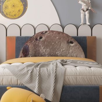 coussin de tête de lit à thème spatial lune 2779